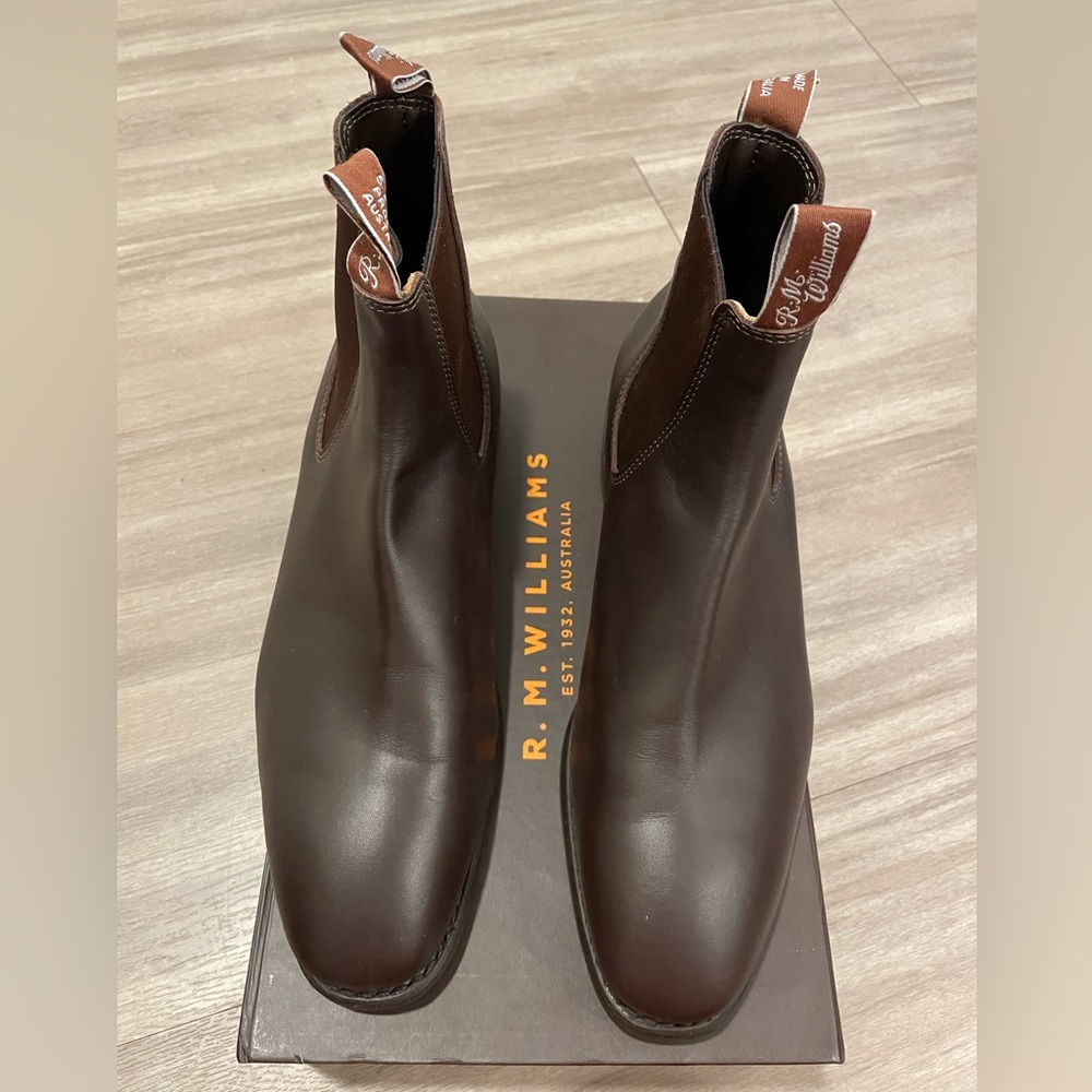 R.M. Williams Chestnut Leather Men's Boots
